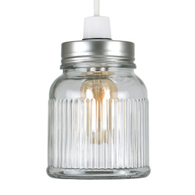 Valuelights Brushed Chrome Ceiling Shade (D)12Cm - image 1