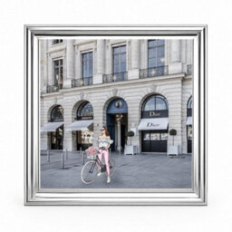 Home Luxe Interiors Dior Joaillerie Silver Step Frame Luxury Wall Art 40X40Cm Home Decor - thumbnail 3