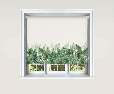 Lister Cartwright Blackout Roller Blinds Child Safety Included Beautiful Design, Climbing Leaves , 180 X 140 Cm - image 1