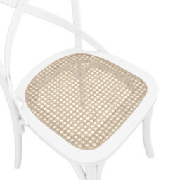 LPD Fitzroy Framed Dining Chairs With Cane Seat Pad & White Beech Legs Pack Of 2 - thumbnail 5