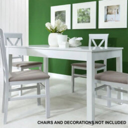 Heze Furniture Extendable Modern Dining Table - Ramen Midi 120-160 Cm White - thumbnail 3