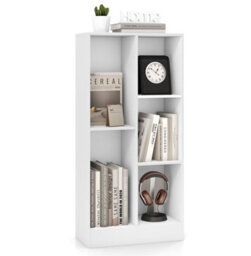 Costway 5-Cube Kids Bookcase 104 Cm Wooden Bookshelf Toy Storage Organizer - thumbnail 2