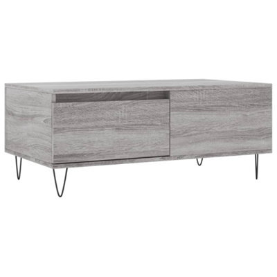 Berkfield Modern Coffee Table Grey Sonoma 90X50X36.5 Cm Engineered Wood - image 1