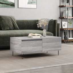 Berkfield Modern Coffee Table Grey Sonoma 90X50X36.5 Cm Engineered Wood - thumbnail 2