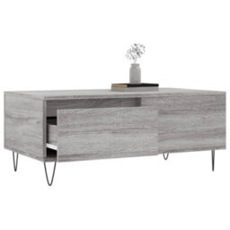 Berkfield Modern Coffee Table Grey Sonoma 90X50X36.5 Cm Engineered Wood - thumbnail 3