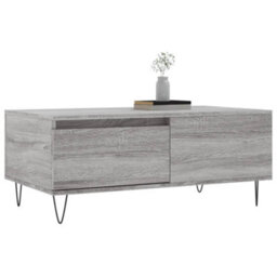 Berkfield Modern Coffee Table Grey Sonoma 90X50X36.5 Cm Engineered Wood - thumbnail 4