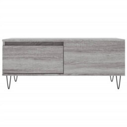 Berkfield Modern Coffee Table Grey Sonoma 90X50X36.5 Cm Engineered Wood - thumbnail 5