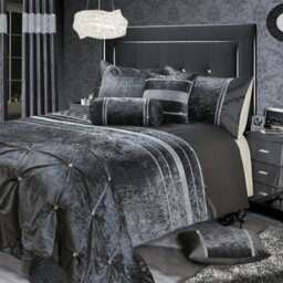 Intimates Silver Rienzo Diamante Duvet Cover And Pillowcase Set Single - thumbnail 2