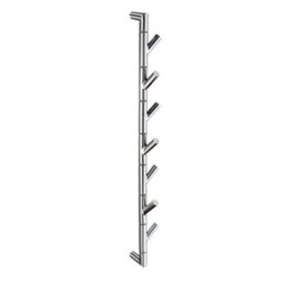 Smedbo Polished Stainless Steel Seven Swivel Swing Towel Hooks