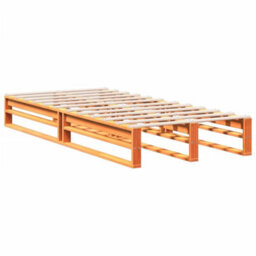 Berkfield Bookcase Bed Without Mattress Wax Brown 75X190 Cm Small Single Solid Wood Pine - thumbnail 7