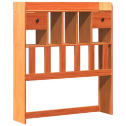 Berkfield Bookcase Bed Without Mattress Wax Brown 75X190 Cm Small Single Solid Wood Pine - thumbnail 6