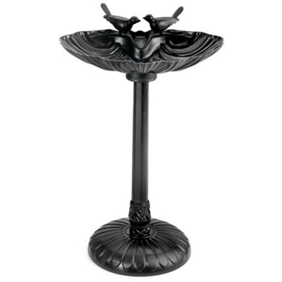 Christow Clamshell Resin Garden Bird Bath - image 1