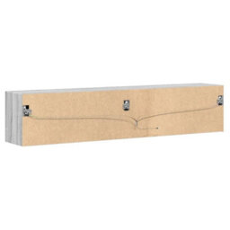 Berkfield Tv Wall Cabinet With Led Grey Sonoma 180X31X38 Cm - thumbnail 8