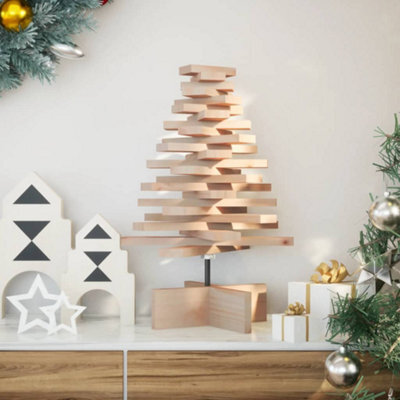 Berkfield Wooden Christmas Tree For Decoration 60 Cm Solid Wood Pine - image 1
