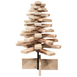 Berkfield Wooden Christmas Tree For Decoration 60 Cm Solid Wood Pine - thumbnail 4