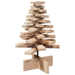 Berkfield Wooden Christmas Tree For Decoration 60 Cm Solid Wood Pine - thumbnail 2