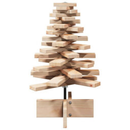 Berkfield Wooden Christmas Tree For Decoration 60 Cm Solid Wood Pine - thumbnail 3