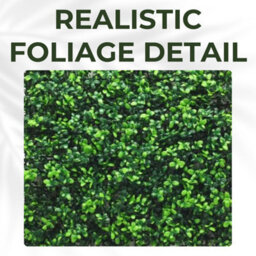 Artificial Plant Flower Living Wall Panels Realistic Boxwood-  Indoor / Outdoor - 50Cm X 50Cm - thumbnail 5