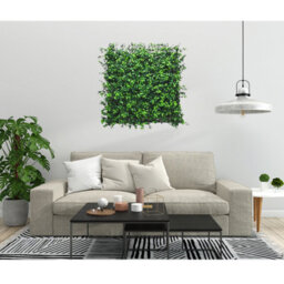 Artificial Plant Flower Living Wall Panels Realistic Boxwood-  Indoor / Outdoor - 50Cm X 50Cm - thumbnail 8