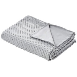 Beliani Weighted Blanket Cover 1000 Callisto 135 X 200 Cm Light Grey - thumbnail 1