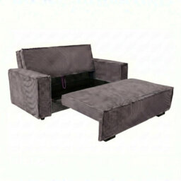 Sofa Bed Pull Out Storage Viva Star I Poso Brown Freestanding Living Room Furniture 123 Cm - thumbnail 3