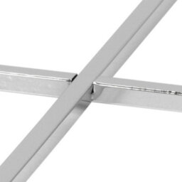 Wyld Haus Oakfern Square Side Table With Clear Glass Top And Chrome Frame - thumbnail 6