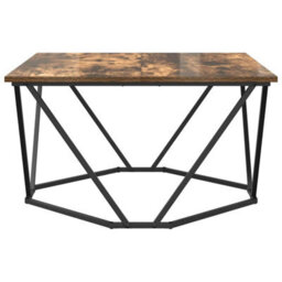 Berkfield Coffee Table Smoked Oak 80X80X45 Cm Engineered Wood - thumbnail 5