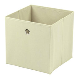 Taylor & Brown Set Of 2 Foldable Cube Storage Boxes With Handles, 30 X 30 X 30 Cm, Organiser For Home, Office, Nursery (Beige) - thumbnail 3