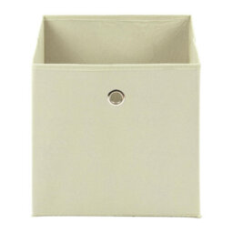 Taylor & Brown Set Of 2 Foldable Cube Storage Boxes With Handles, 30 X 30 X 30 Cm, Organiser For Home, Office, Nursery (Beige) - thumbnail 2