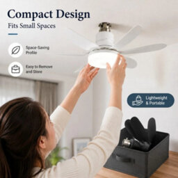 40W White Rgb Led Ceiling Fan Light 1 Pc Diamond Lampshade Remote B22 - thumbnail 3