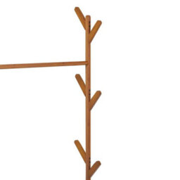 Freestanding Bamboo Clothes Rack ,storage Organizer With Shelves For Tidy And Stylish Home Décor - thumbnail 5