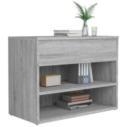 Berkfield Shoe Bench Grey Sonoma 60X30X45 Cm Engineered Wood - thumbnail 4