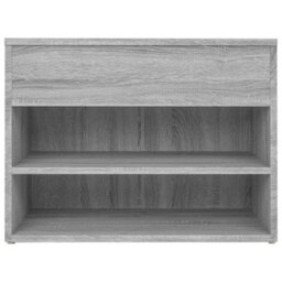 Berkfield Shoe Bench Grey Sonoma 60X30X45 Cm Engineered Wood - thumbnail 6