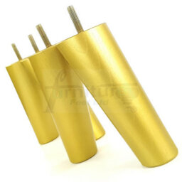 L&F Wood Legs Gold 180mm High Set Of 4 Replacement Angled Furniture Legs Set Of 4 Sofas Chairs Stools M8 - thumbnail 7