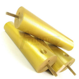 L&F Wood Legs Gold 180mm High Set Of 4 Replacement Angled Furniture Legs Set Of 4 Sofas Chairs Stools M8 - thumbnail 3