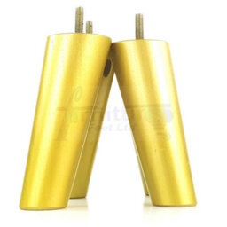 L&F Wood Legs Gold 180mm High Set Of 4 Replacement Angled Furniture Legs Set Of 4 Sofas Chairs Stools M8 - thumbnail 5