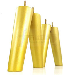 L&F Wood Legs Gold 180mm High Set Of 4 Replacement Angled Furniture Legs Set Of 4 Sofas Chairs Stools M8 - thumbnail 4