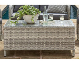 Garden Store Direct Wroxham 4 Seat Lounge Set - Aluminium And Rattan - thumbnail 4