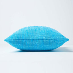 Homescapes Nirvana Cotton Teal Cushion Cover, 60 X 60 Cm - thumbnail 2