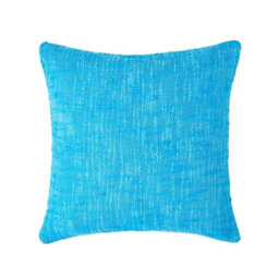 Homescapes Nirvana Cotton Teal Cushion Cover, 60 X 60 Cm - thumbnail 1