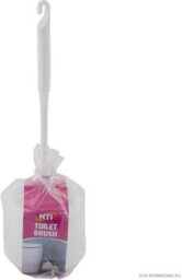 New Toilet Brush Set Freestanding Cleaner Bathroom White Plastic Holder Wc - thumbnail 2