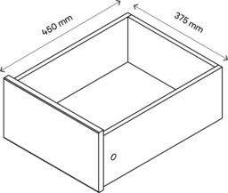GoodHome Atomia Modular Matt White Slab Internal Drawer (H)170mm (W)339mm (D)390mm - thumbnail 4