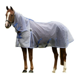 "Weatherbeeta Comfitec Ripshield Plus Combo Neck Ultra Belly Wrap Horse Turnout Rug White/blue (5 3"")" - thumbnail 4