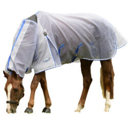 "Weatherbeeta Comfitec Ripshield Plus Combo Neck Ultra Belly Wrap Horse Turnout Rug White/blue (5 3"")" - thumbnail 2