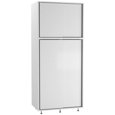 Urbn-Living Urbnliving 180Cm Height 4 Sliding Doors White Wardrobe Bedroom Storage Closet Hanging Rail Cupboard Unit - image 1