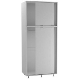 Urbn-Living Urbnliving 180Cm Height 4 Sliding Doors White Wardrobe Bedroom Storage Closet Hanging Rail Cupboard Unit - thumbnail 3