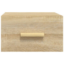 Berkfield Sturdy Wall-Mounted Bedside Cabinets 2 Pcs Sonoma Oak 35X35X20 Cm - thumbnail 5