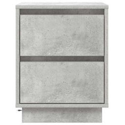 Berkfield Bedside Cabinet With Led Lights Concrete Grey 39X34.5X50 Cm - thumbnail 6