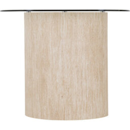 Seconique Modena Dining Table - Glass Top / Cream Marble Effect - thumbnail 4