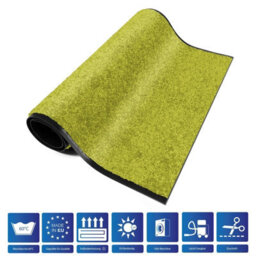 Floordirekt Use&wash Velour Dirt Trapper Entrance Mat Absorbent Non Slip Back Home Business Hallway Lemon 120 X 300 Cm - thumbnail 5